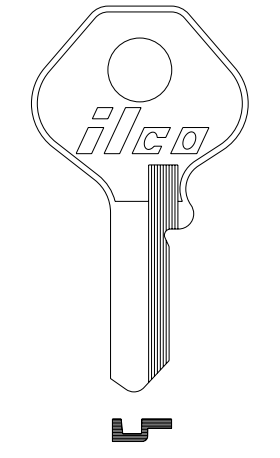 Ilco 1092VB Key Blank