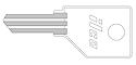 ILCO 1534 KEY BLANK