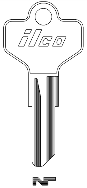 Ilco D1098BM Key Blank