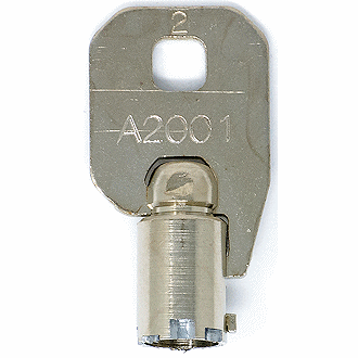 CompX Chicago A2001 - A2050 - A2048 Replacement Key