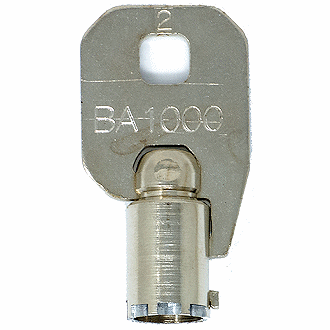 CompX Chicago BA1 - BA1000 - BA409 Replacement Key