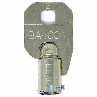 CompX Chicago BA1001 - BA2000 - BA1854 Replacement Key