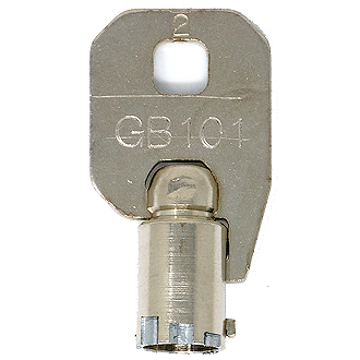 CompX Chicago GB101 - GB177 - GB139 Replacement Key