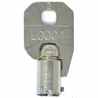 CompX Chicago L0001 - L7600 - L6192 Replacement Key