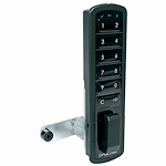 CompX Timberline Pearl Matte Black 7/16" Vertical Mount Push Button Electronic Lock - SKU: PRLK-M-V-1-BK