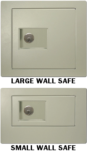 HPC Wall Safe with Keyable Mortise Lock Housing - SKU: H-WS-200-K & H-WS-100-K