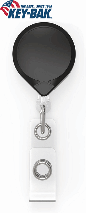 Key-Bak Mini-Bak® Retractable Badge Holder - SKU: MINI-BAK®