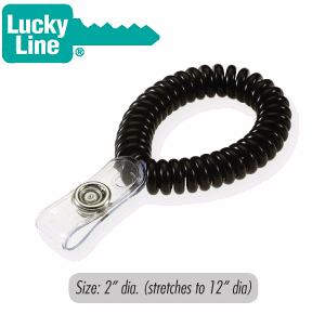 Lucky Line Wrist Coil with Badge Holder - SKU: 408