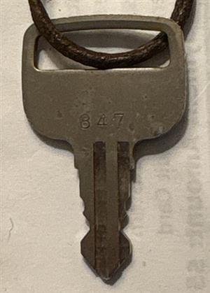 847 Mercury Original Key