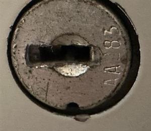 Allsteel AA283 File Cabinet Lock Key