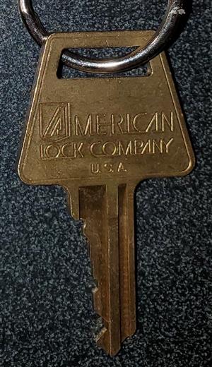 American Lock 23538 Padlock Key