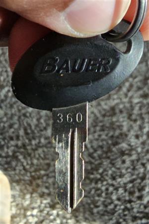 Bauer 360 RV Lock Key