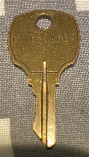 C043B Fire Safe Lock Key