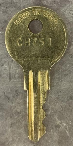 Hudson CH751 Lock Key