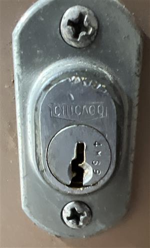 Chicago 4MS9 File Cabinet Lock Key