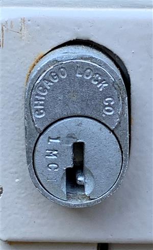 Chicago Lock Co 1MC1 File Key Lock