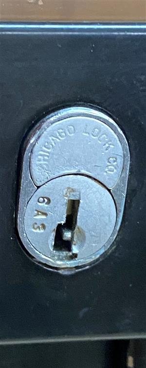 Chicago Lock Co 6A3 File Cabinet Lock Key