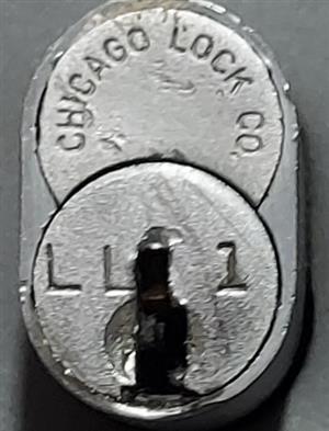 Chicago Lock Co LL1 File Lock Key