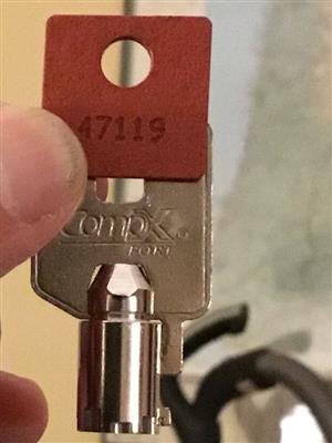 CompX Fort Tubular 47119 Key