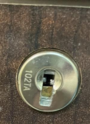 CompX Timberline 102TA Cabinet Lock Key