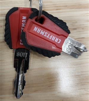 Craftsman 8017 Toolbox Lock Key