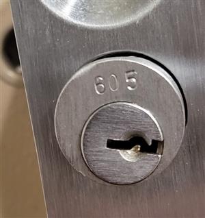 Diebold 605 Safe Lock Key