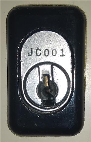 Diebold JC001 File Cabinet Lock Key