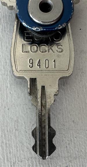 Euro Locks 9401 Mailbox Lock Key