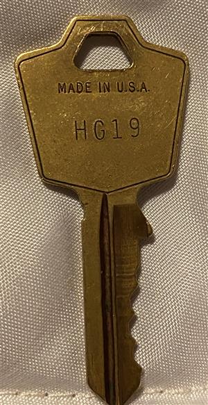 Fire King HG19 HON Mosler Hudson Key