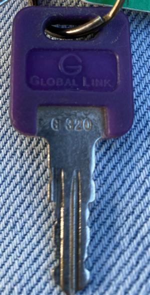 Global Link G320 RV Lock Key