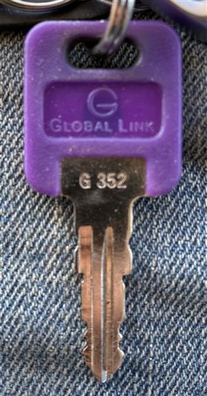 Global Link G352 Lock Key