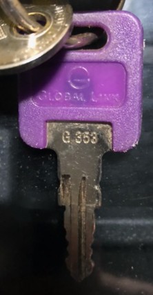 Global Link G353 RV Lock Key