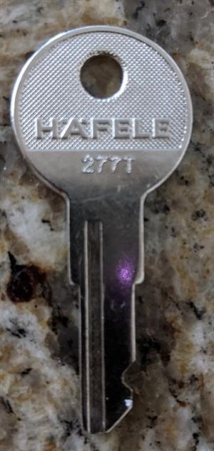 Hafele 277T Lock Key