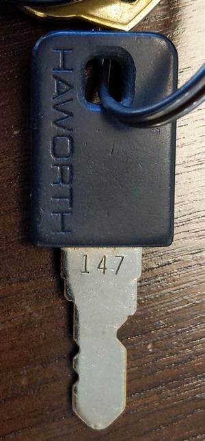 Haworth HW147 Lock Key