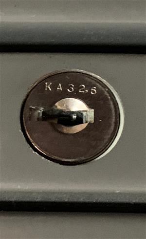 Haworth KA325 File Cabinet Key Lock