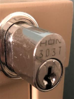 HON 303T File Cabinet Lock Key