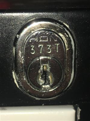 HON 373T File Cabinet Lock Key