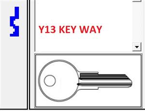 HON GG Y13 Keyway