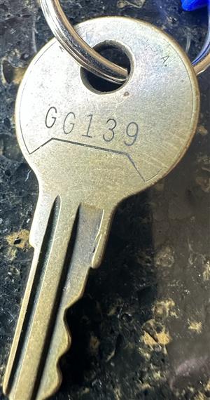 HON GG139 File Cabinet Lock Key