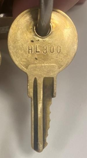 Hudson DMI HL300 Lock Key