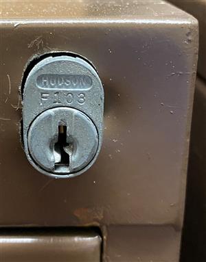 Hudson F103 File Cabinet Lock Key