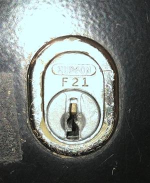 Hudson F21 File Cabinet Lock Key