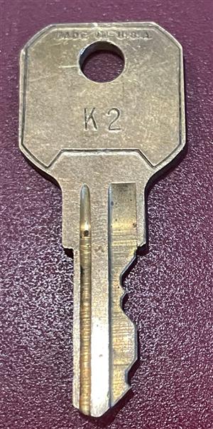 Hudson K2 Wooden Desk Cabinet Lock Key