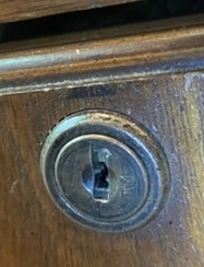 Hudson K4 Wooden Desk Cabinet Lock Key