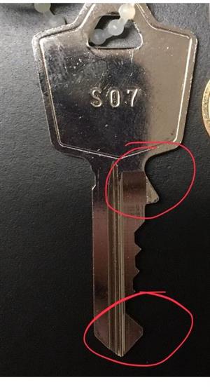 Hudson Schwab S07 Original Key