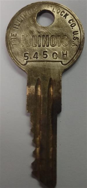 Illinois 545CH Lock Key