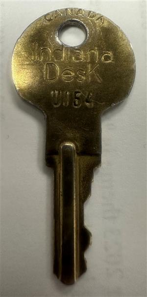 Indiana Desk U154 Lock Key