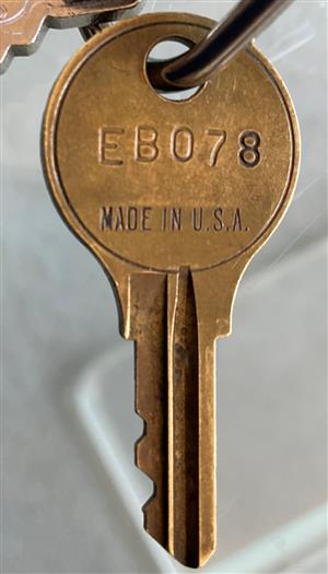 Lori EB078 Drawer Lock Key