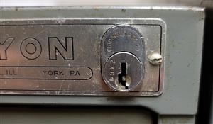 Lyon Chicago Lock Co 2X69 File Cabinet Lock Key