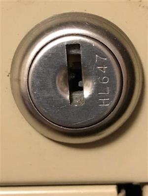 Oxford Esselte HL647 File Cabinet Lock Key